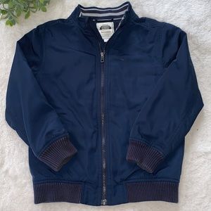 Gymboree Coat Navy Blue Boys 7/8 EUC Medium weight